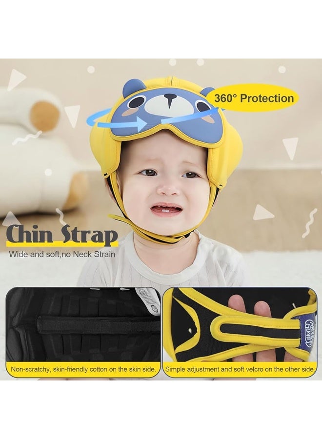 Mambobaby خوذة أمان قابلة للتنفس دب أصفر 6-24 شهر - Image 5